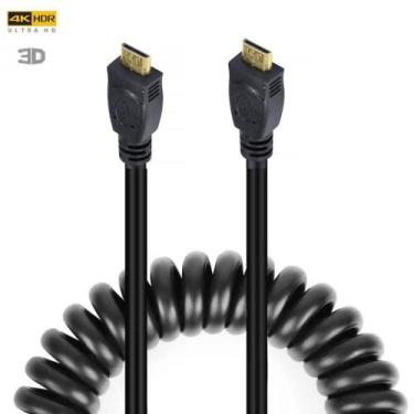 Imagem de Cabo Espiral Mini-Hdmi X Mini-Hdmi 2.0 4K Hd De 40Cm - Worldview
