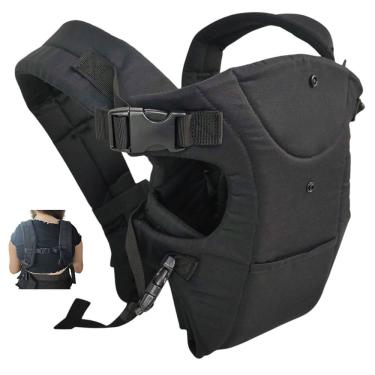 Imagem de Canguru Carregador Bebe Criança Viagem Passeio Sentado Bolso Alça Ajustavel Resistente Confortavel Macio Seguro
