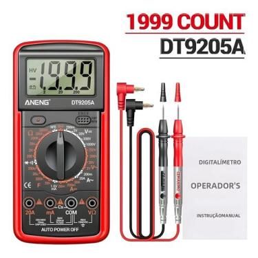 Imagem de Multímetro Digital ANENG Profissional 1999 Contagens AC DC Testador De