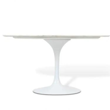 Imagem de Mesa De Jantar Saarinen Oval 198X122 Cm Laqueada Branco