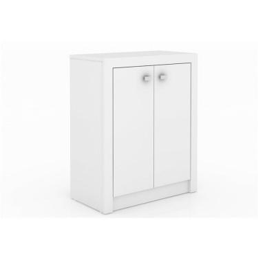 Imagem de Balcão Para Escritório 2 Portas Me4103 Branco - Tecno Mobili