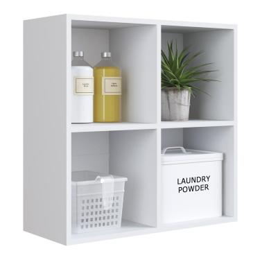 Imagem de Armário Lavanderia Com Prateleiras Multimóveis Cr30034 Branco Branco