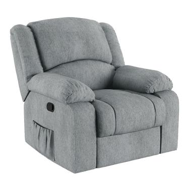 Imagem de Poltrona Do Papai Reclinável Melim Zero Wall Linho Cinza Fh1 - D'rossi