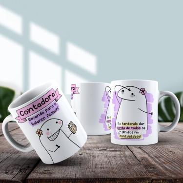 Imagem de Caneca De Porcelana 325ml Flork Profissões Feminino Contadora