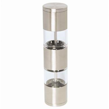 Imagem de Moedor Duplo Sal E Pimenta Inox Manual 19,5 Cm Mimo Style