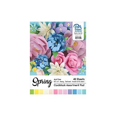 Imagem de PA Paper Accents Bloco de cartolina de 21,5 cm x 28 cm com 48 peças