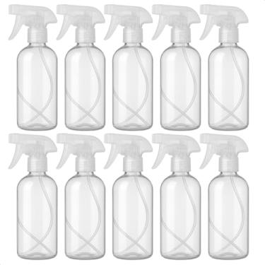 Imagem de Frascos Borrifador Spray Pulverizador com Válvula Multiuso Transparente 500ml (Branco, 100)