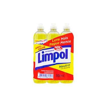 Imagem de Limpol Detergente Neutro, Kit com 6 Frascos, 500 ml Cada