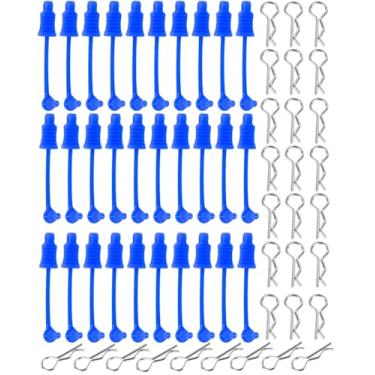 Imagem de RcarmubWow RC Metal Body Clip Retainer Shell Fixed Buckle Lock Upgrades Part for 1/8 Kraton/Outcast/Typhon/Notorious 6S BLX,1/7 Big Rock/Felony/Infraction/Limitless/Mojave 6S BLX,30pcs,Navy Blue