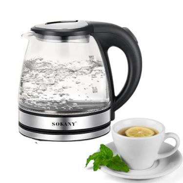 Imagem de Chaleira Jarra Elétrica Ferve Rápido Aço Inox Transparente - bbless