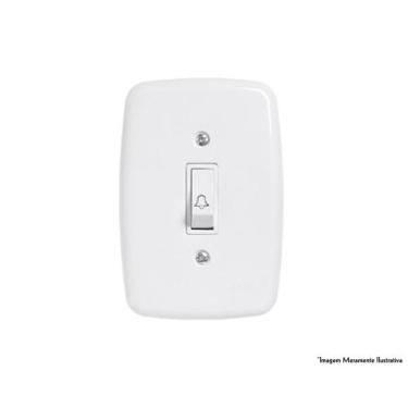 Imagem de Pulsador Campainha Ideale Br C/Pl 3209 - PLUZIE