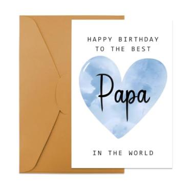 Imagem de Cartão de aniversário Grandpa Papa de Grandkids Grandfather Grandad Birthday Gift Card for Men Pawpaw Papaw Bday Cards for Granddad Gramps Grandpa Bday Gifts for Granddaddy Poppy Papa Day Cards from