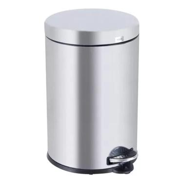 Imagem de Lixeira Multiuso Aço Inox 12l Pedal Balde 43x27x27cm Brinox