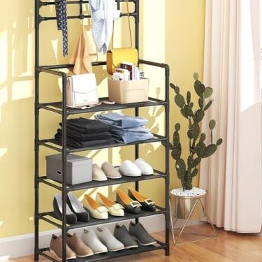 Imagem de Arara andar Sapateira Organizadora cabideiro suporte Multiuso Roupa Closet Quarto Armários(Cor aleatorio-5 Andares)