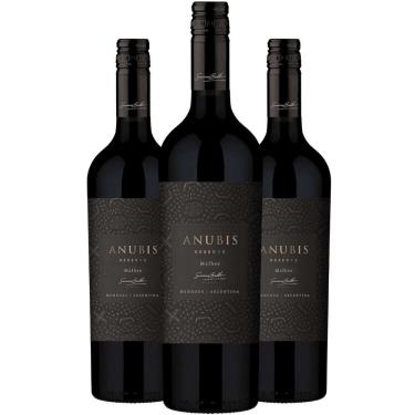 Imagem de Vinho Tinto Anubis Reserva Malbec 750Ml (3 Unidades)