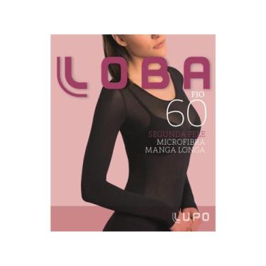 Imagem de Segunda Pele Microfibra Manga Longa Loba/Lupo Fio 60 ref 845-001, Pret