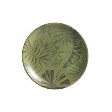 Imagem de Conjunto com 6 Pratos de Sobremesa Coup Palm Tree Olive Ø21cm - Allean