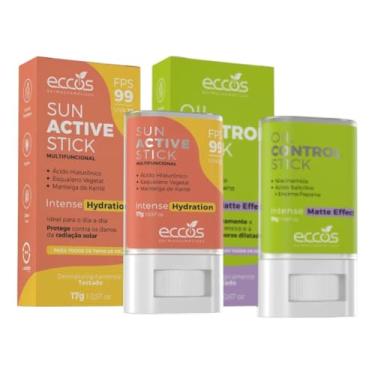 Imagem de Bastão Antioleosidade E Protetor Solar FPS 99 Eccos Kit Imbatível