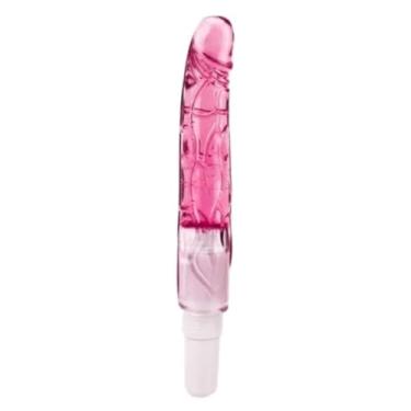 Imagem de Vibrador Pênis Jelly Brinquedo Erótico Vibrador Feminino Estimulador Pessoal Multivelocidade [ROSA] VB032