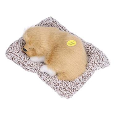 Imagem de YOUTHINK Simulação Sleeping Dog Toy Toy Touch Realisting Sentir para Crianças, Decoração Fofa de Cachorrinho de Pelúcia (Labrador)