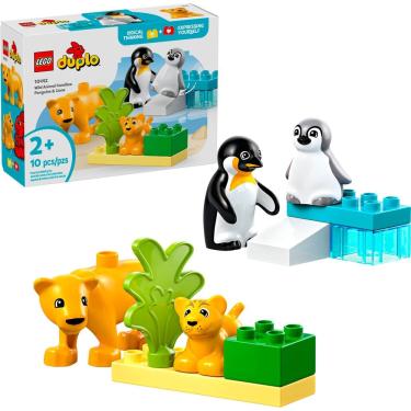 Imagem de Lego Duplo Familia Pinguins e Leões 10442 com 10pcs