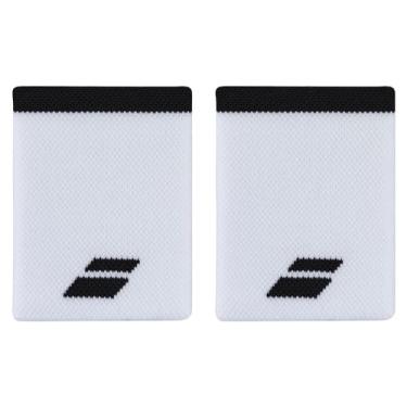 Imagem de MUNHEQUEIRA BABOLAT LOGO JUMBO WRISTBAND BRA/PRETO