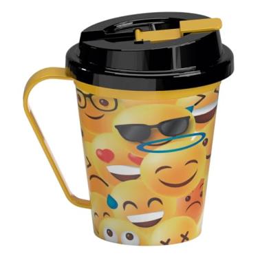 Imagem de CANECA COM TAMPA EMOJIS 350ML