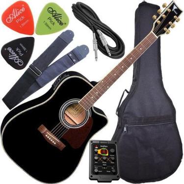 Imagem de Kit Violão Eagle Ch889 Eletroacústico  Completo