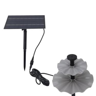 Imagem de Grcfumo Bomba solar -fonte, fonte solar atualizada com bico, kit de bomba de água com energia solar eficiente para banho de pássaro, jardim, lagoa, piscina, recurso de água ao ar l