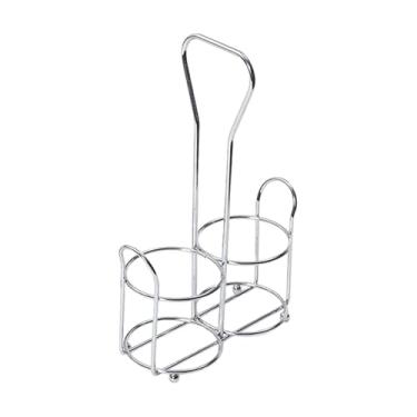 Imagem de IEUDNS Prateleira para armário de temperos, metal, independente, expositor de utensílios domésticos, organizador de alimentos enlatados, organizador de, Prata