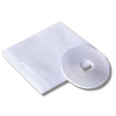 Imagem de Tela Protetora Anti Mosquito para Janelas e Portas | Mosquiteira Removível e Ajustável | Sem Furos, com Adesivo (1,30m x 1,50m)