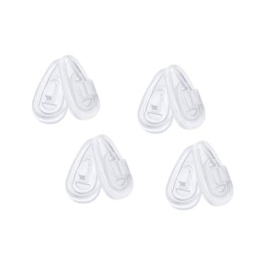 Imagem de 4 pares de protetores nasais de substituição para Oakley Contrail OO4147 | Óculos de sol Lizard OX5113 OX5120 | Gasser OX5087 | Interruptor de limite OX5119 OX5121 - Base rígida