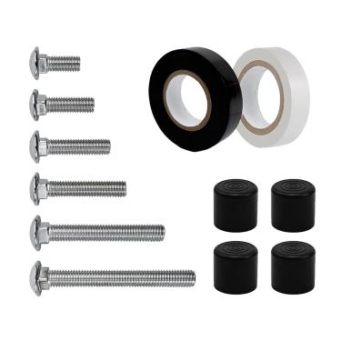 Imagem de JHJEWH Conjunto de bandeira e mastro de proteção de cor, conjunto de âncora de peso de proteção de cor, tampa de mastro de bandeira resistente, fita protetora de cor para bandeira e mastro de proteção