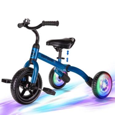 Imagem de Triciclo YGJT 3 em 1 com iluminação dobrável para crianças, equilíbrio