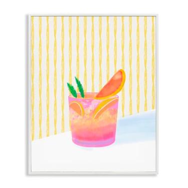 Imagem de Stupell Industries Design de arte giclée emoldurado branco Tequila Spritz Cocktail por Dina Riddle, 76 x 61 cm