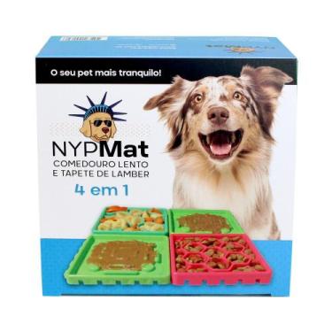 Imagem de Comedouro Lento e Tapete de Lamber  4 em 1 NYP Pets p/ cães e gatos