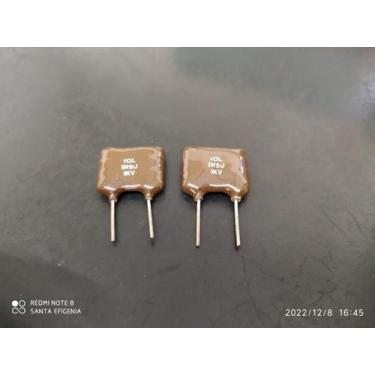 Imagem de 1x Capacitor Mica Prata 1,2nf/1kv = 1k2/1kv 5% Cm4 Icl