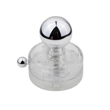 Imagem de Maçaneta de porta espelhada de vidro com ventosa potente, barra de apoio para chuveiro de banheiro, maçaneta de armário de gaveta de cozinha, maçaneta de chuveiro de banheira, transparente