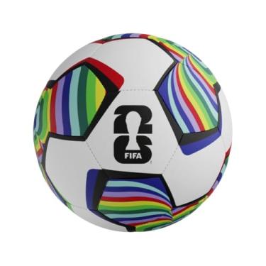 Imagem de BOLA FUTEBOL FIFA Mundial Copa 2026 | LICENCIA FIFA® (Blanco-turquesa-Naranja, N°5