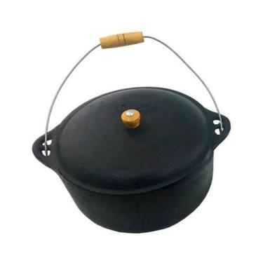 Imagem de Panela Ferro Fundido Caldeirao Antigo Nº 20 3L 27,5x16cm - RIG FUNDIDO