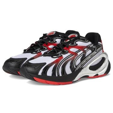 Imagem de PUMA Tênis masculino Inverse, Branco/preto/vermelho para todos os tempos, 42