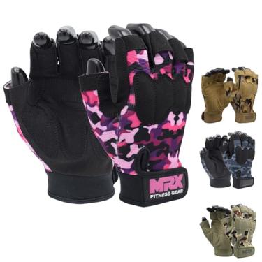 Imagem de MRX Luvas de treino para homens e mulheres – Luvas respiráveis, confortáveis para levantamento de peso, ciclismo, treinamento de academia e atividades ao ar livre | Rosa P