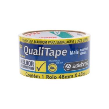 Imagem de Fita Adesiva Qualitape 520 - ADELBRAS, Marrom 48mm x 45m