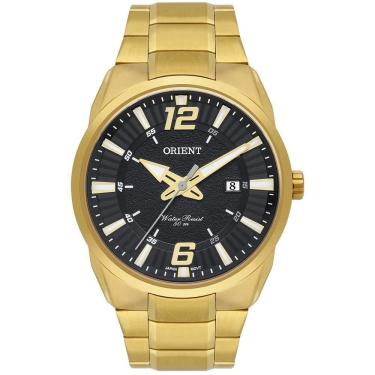 Imagem de Relógio Orient Masculino Dourado 50m - Ref: MGSS1262