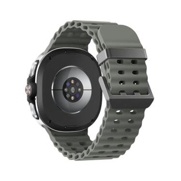 Imagem de Pulseiras esportivas Ocean compatíveis com Samsung Galaxy Watch 8 de 40 mm e 44 mm/8 Classic de 46 mm, sem lacunas, para Galaxy Watch 8 Classic/ 8 para homens e mulheres