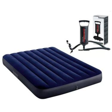 Imagem de Colchão Casal Inflavel Intex Dura Beam Resistente até 273kg com Bomba