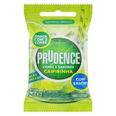 Imagem de Preservativo Prudence Cores e Sabores caipirinha, 3 unidades - Reckitt