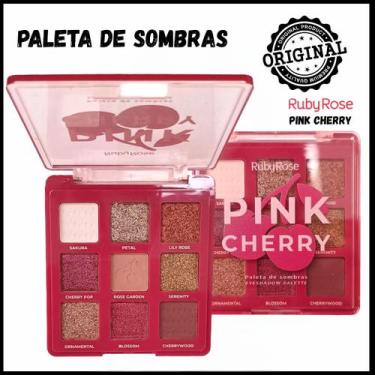 Imagem de Paleta de Sombras Pink Cherry Ruby Rose HBE2202