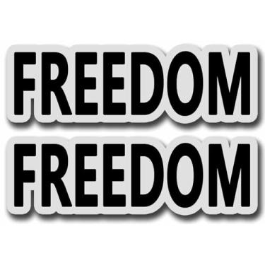 Imagem de Pacote com 2 Ímãs Charlie Kirk Freedom, carro, carro, caminhão, geladeira, decalque magnético para para-choques