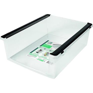 Imagem de Ordene - Organizador Plástico Multiuso Encaixável para Sapatos, Cor Cristal, Linha My Closet